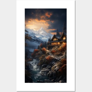 Dream House on the Mountain Posters and Art